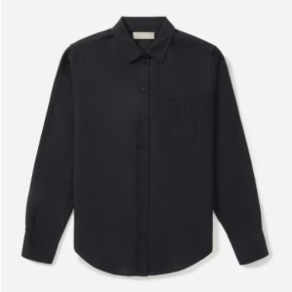 EUC! Everlane The Double-Gauze Relaxed Shirt - Black - Picture 6 of 8